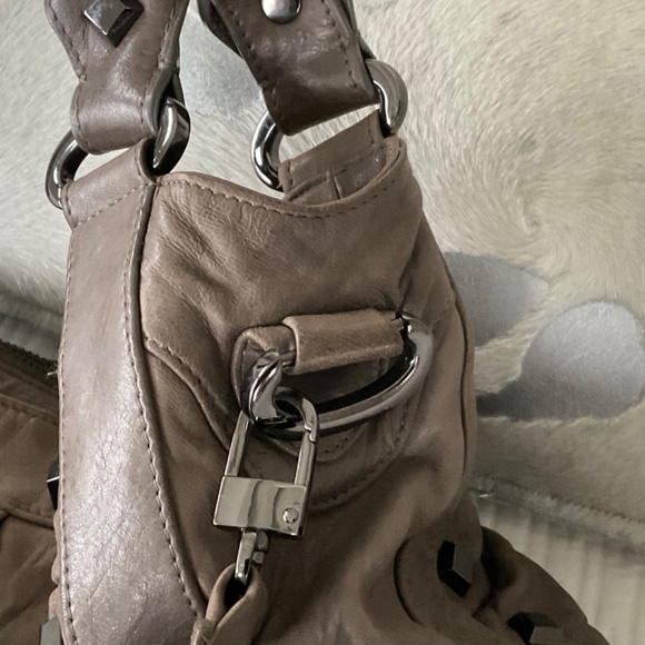 Treesje Grey Hobo Bag with Studs - Picture 10 of 10